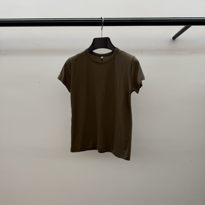 ID韓國代購女裝新品熱賣26春夏真品人氣職業休閑推薦時尚T恤IDT恤圖色3墨綠