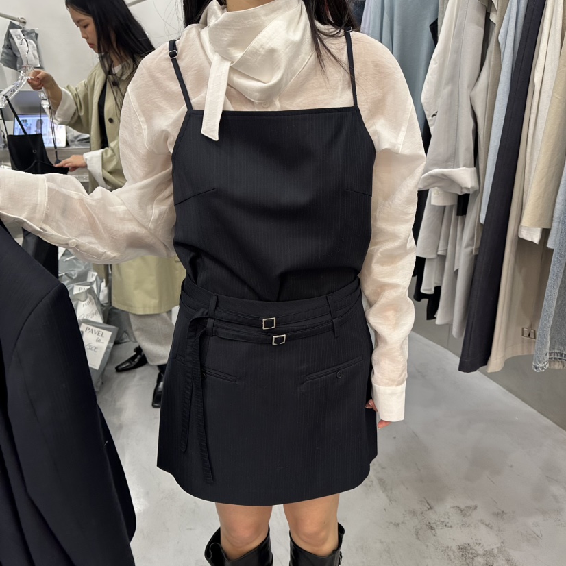 PAVEL東大門直郵女士新品26春夏時尚休閑吊帶背心不含內搭PAVEL吊帶/背心圖色1深藍色