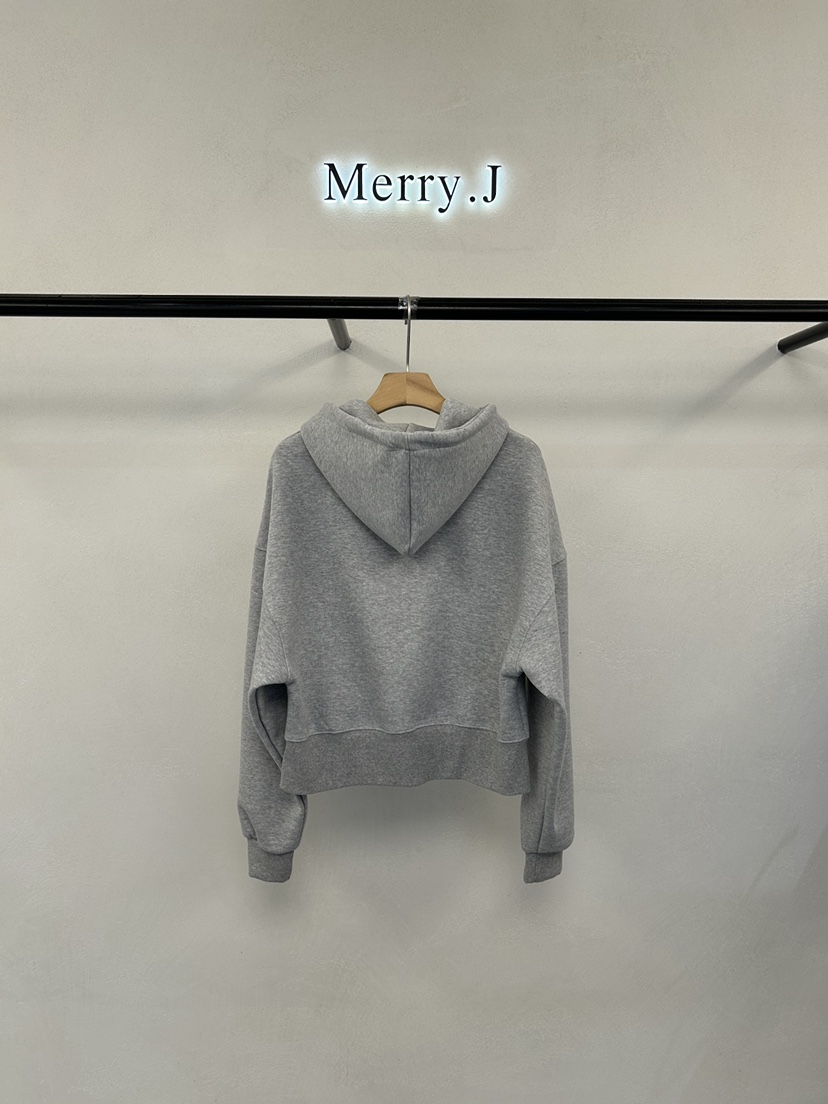 MERRY-J韓國代購女裝新款時尚推薦26春夏夾克連帽拉鏈衫MERRY-J夾克