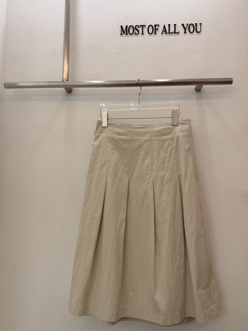 MOST OF ALL U東大門實拍女裝新款職業26春夏長裙褶裥MOST OF ALL U長裙