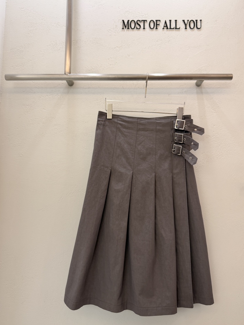 MOST OF ALL U東大門實拍女裝新款職業26春夏長裙褶裥MOST OF ALL U長裙圖色3