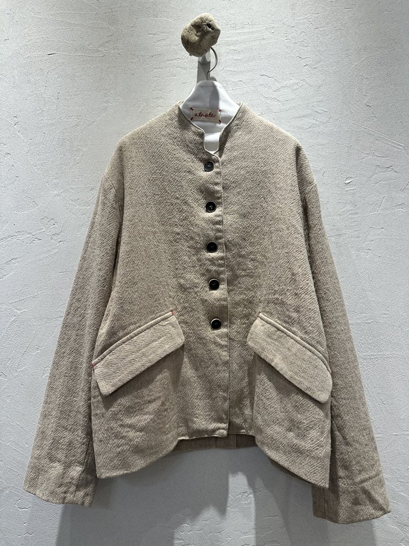 AT NOTE東大門直郵女士新款休閑時尚職業熱賣人氣夾克亞麻AT NOTE夾克圖色1