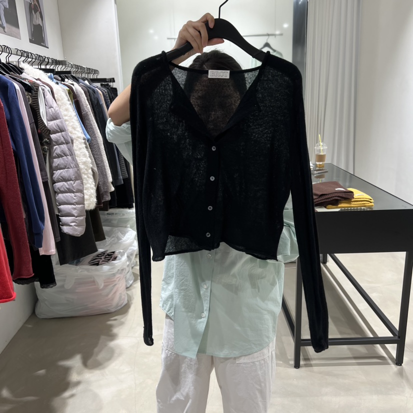 BROT東大門實拍女裝新品26春季休閑熱賣針織衫羊駝毛開衫BROT針織衫圖色3