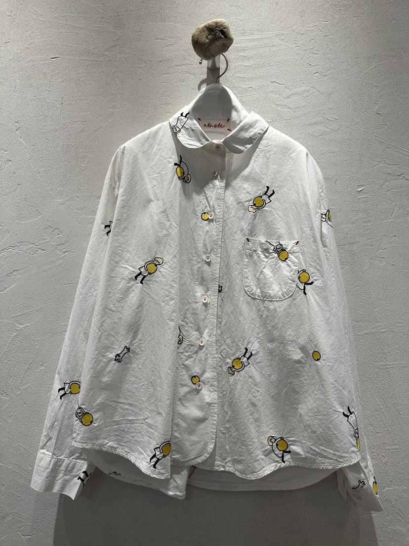 AT NOTE韓國直郵女裝新品職業推薦熱賣人氣襯衫蕾絲衫刺繡AT NOTE襯衫/蕾絲衫圖色1