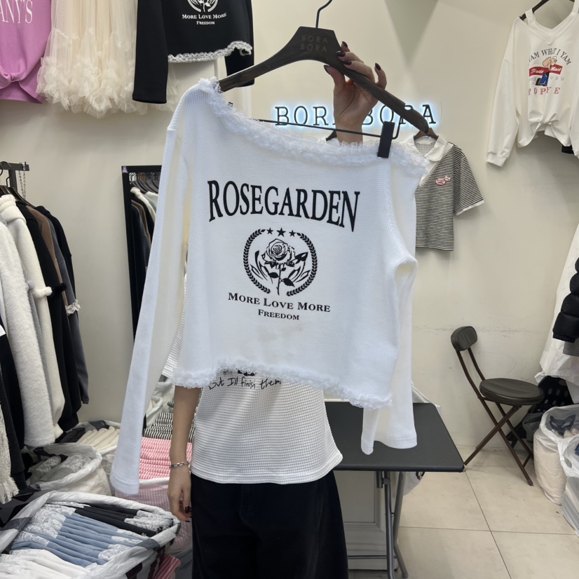 BORA BORA韓國直郵女裝新品人氣推薦26春季休閑時尚長袖T恤BORA BORA長袖T恤圖色1