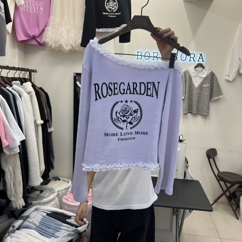 BORA BORA韓國直郵女裝新品人氣推薦26春季休閑時尚長袖T恤BORA BORA長袖T恤圖色3