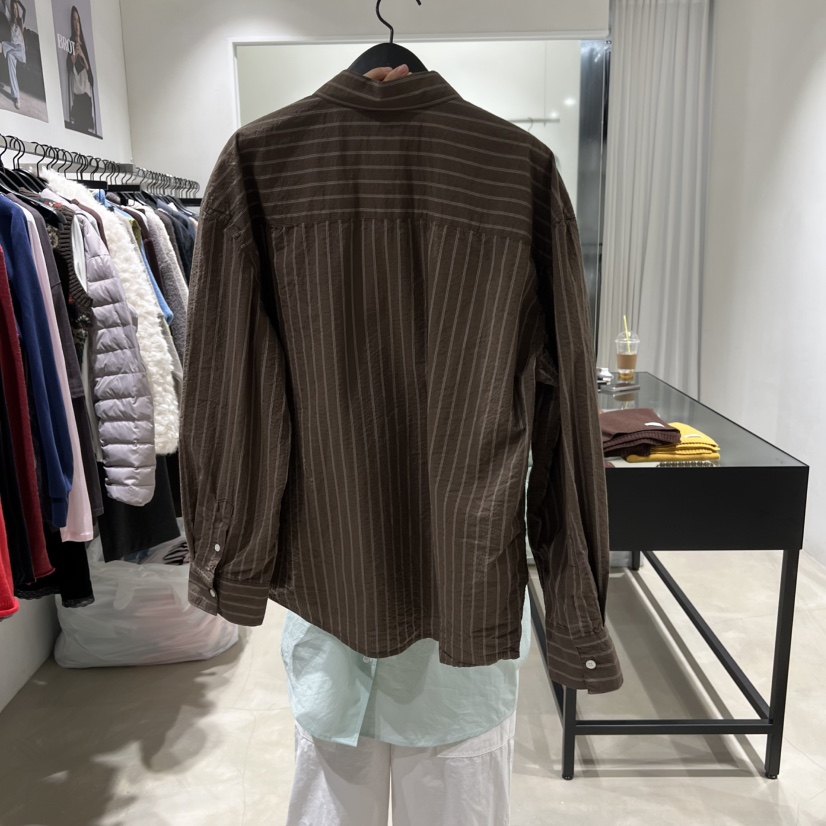 BROT東大門直郵女士新品時尚休閑推薦熱賣襯衫蕾絲衫條紋BROT襯衫/蕾絲衫