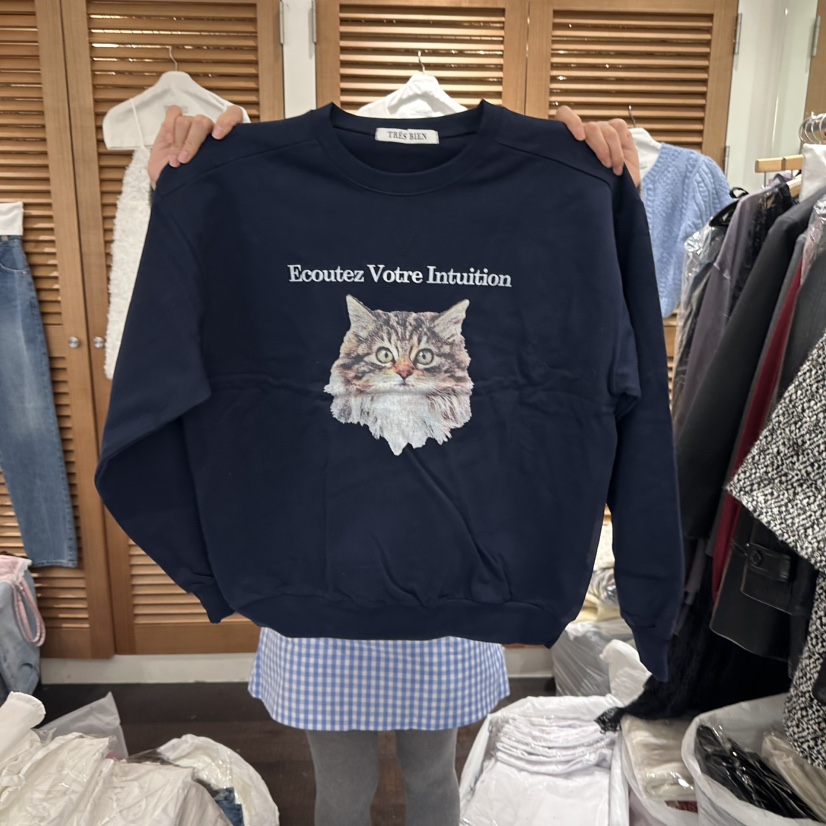 TRES BIEN韓國直郵女裝新品26春季休閑時尚人氣職業衛衣TRES BIEN衛衣圖色2