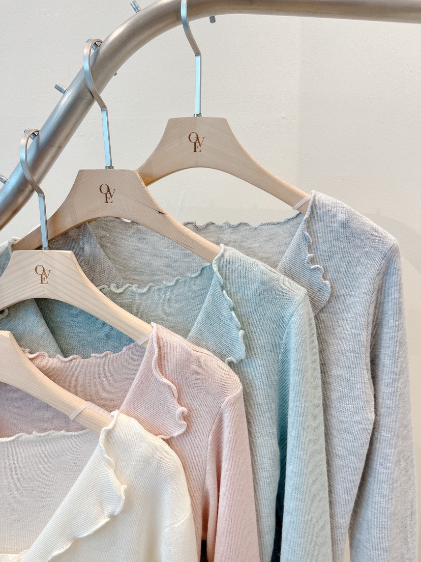 OVE東大門實拍女裝新品休閑熱賣人氣推薦針織衫羊毛衫假兩件OVE針織衫