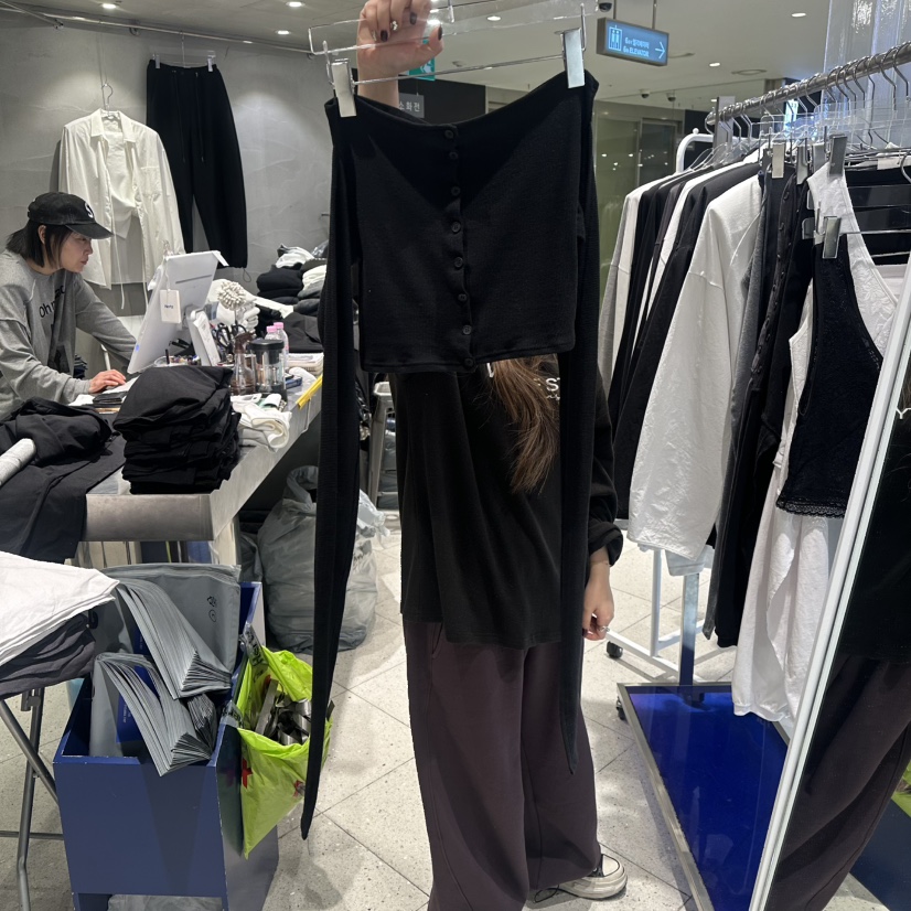 HERTZ-P東大門直郵女士新品職業熱賣26春季時尚人氣長袖T恤HERTZ-P長袖T恤圖色3黑色