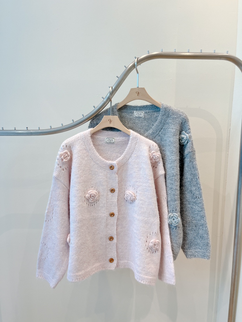 OVE東大門直郵女士新款熱賣時尚休閑人氣推薦職業針織衫開衫OVE針織衫