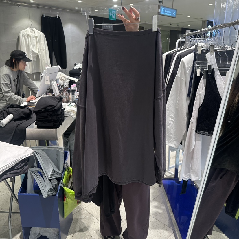 HERTZ-P東大門代購女士新品時尚職業26春季人氣休閑長袖T恤HERTZ-P長袖T恤圖色2墨色