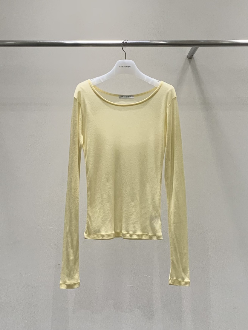 LOVE MOMENT東大門代購女士新款26春季時尚人氣職業長袖T恤LOVE MOMENT長袖T恤圖色2
