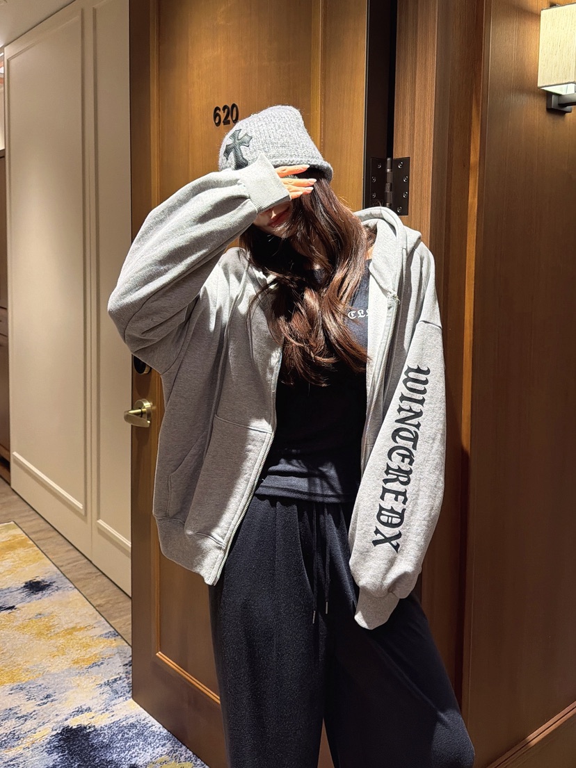 CLOTH東大門實拍女士新品職業人氣26春季時尚夾克連帽拉鏈衫CLOTH夾克