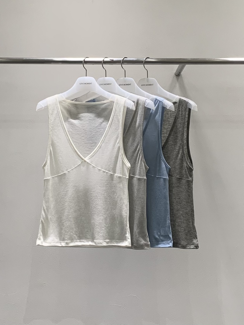 LOVE MOMENT東大門實拍女士新品職業推薦人氣休閑吊帶背心LOVE MOMENT吊帶/背心