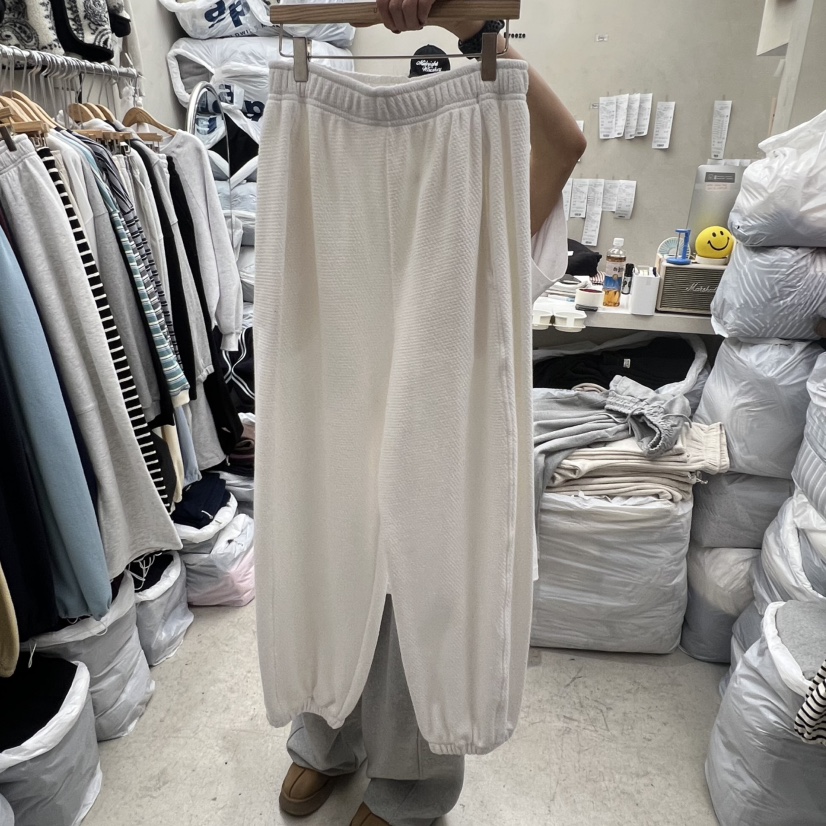 BREEZE東大門代購女士新品時尚人氣推薦熱賣休閑褲奶油色BREEZE休閑褲圖色2