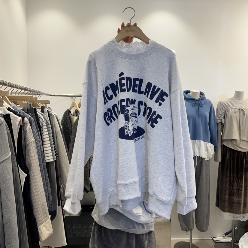 TAN&amp;COMO東大門代購女士新款職業人氣26春夏真品衛衣tan-COMO衛衣圖色1