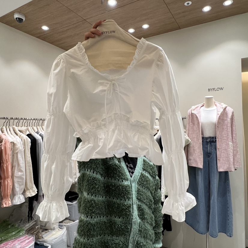 BY FLOW韓國直郵女士新品真品推薦休閑26春夏襯衫蕾絲衫BY FLOW襯衫/蕾絲衫圖色2