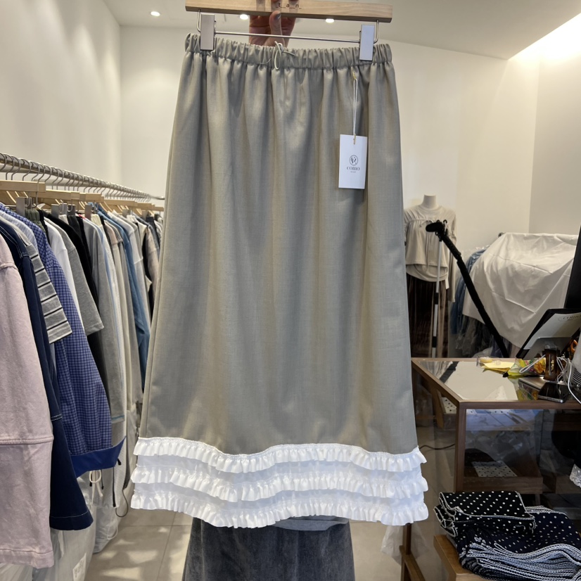 TAN&amp;COMO東大門直郵女裝新品熱賣時尚推薦半身裙中短裙tan-COMO半身裙/中短裙圖色1