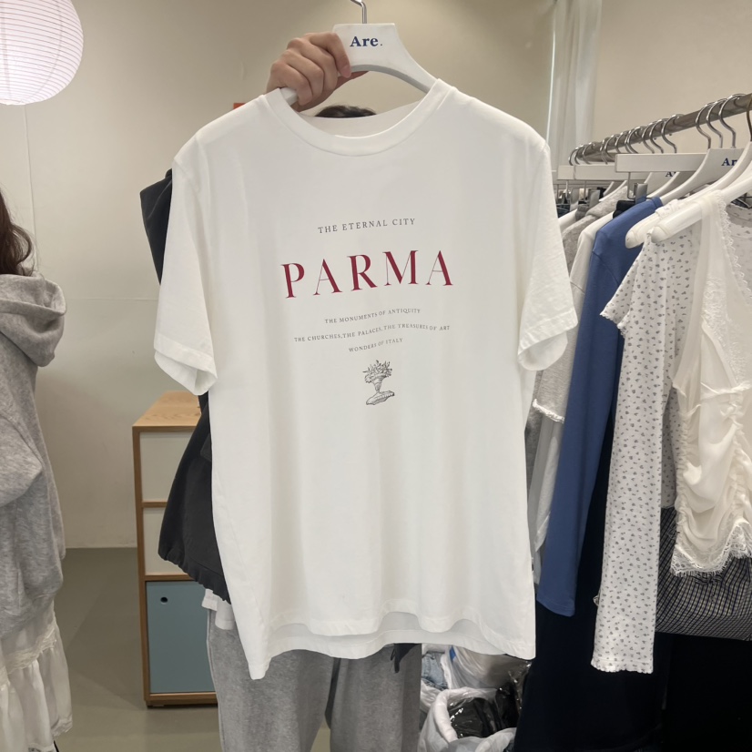 ARE東大門代購女裝新品時尚休閑人氣真品26春夏熱賣推薦T恤ARE YOU/ARET恤圖色1