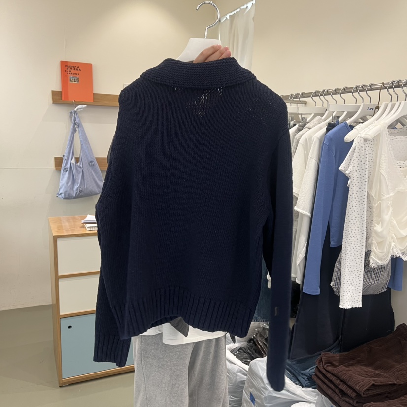 ARE韓國代購女裝新款真品職業人氣26春夏推薦時尚毛衣拉鏈ARE YOU/ARE毛衣