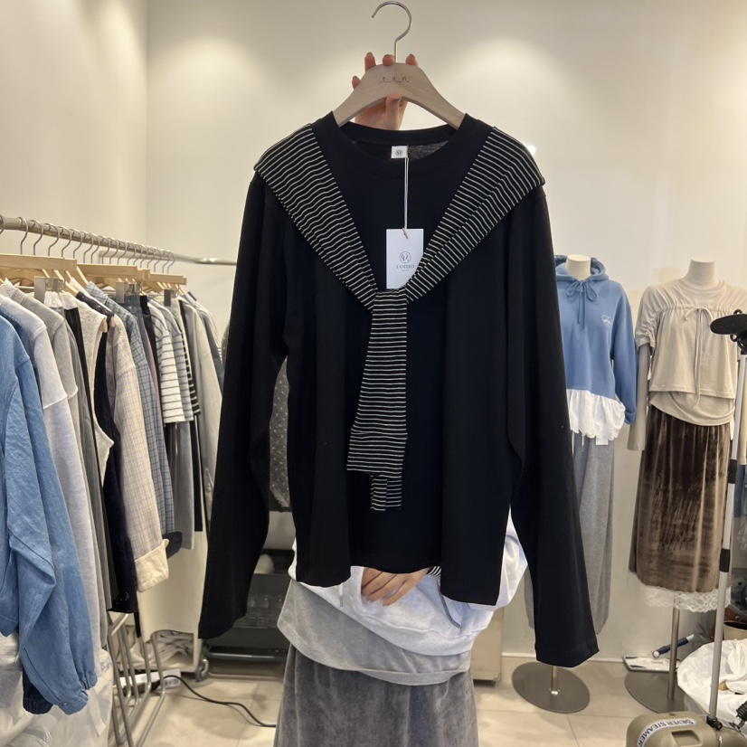 TAN&amp;COMO韓國直郵女裝新款休閑時尚26春夏真品長袖T恤tan-COMO長袖T恤圖色3