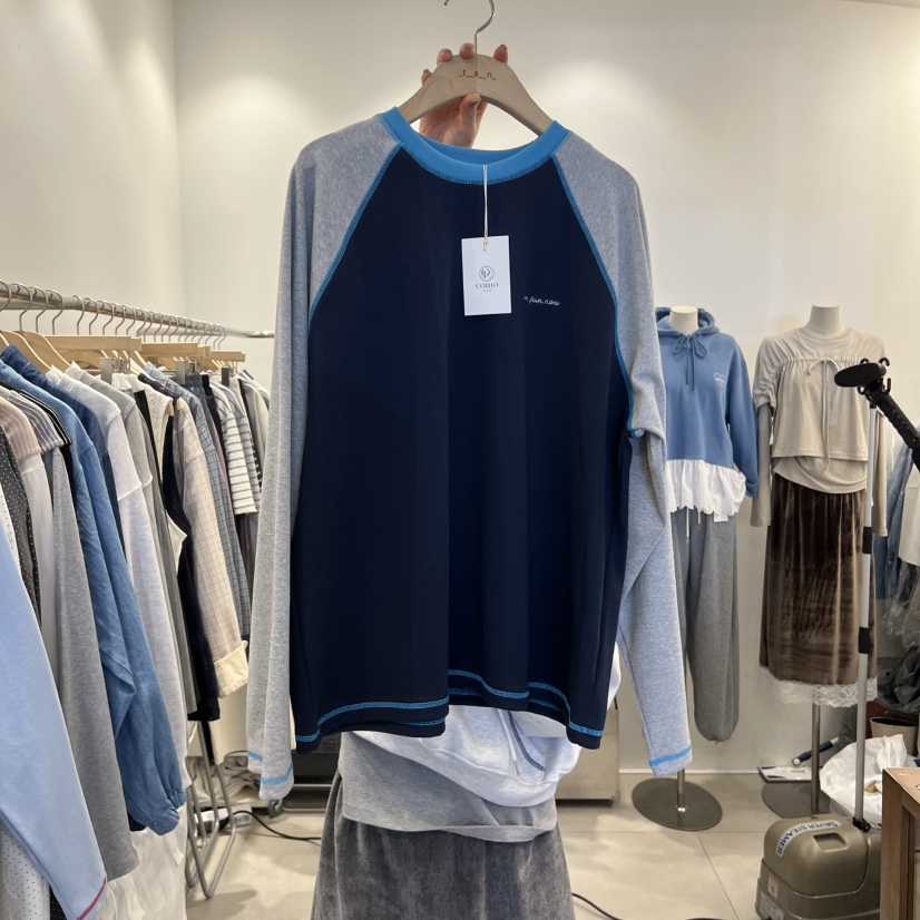 TAN&amp;COMO東大門直郵女士新款真品休閑熱賣26春夏長袖T恤tan-COMO長袖T恤圖色2