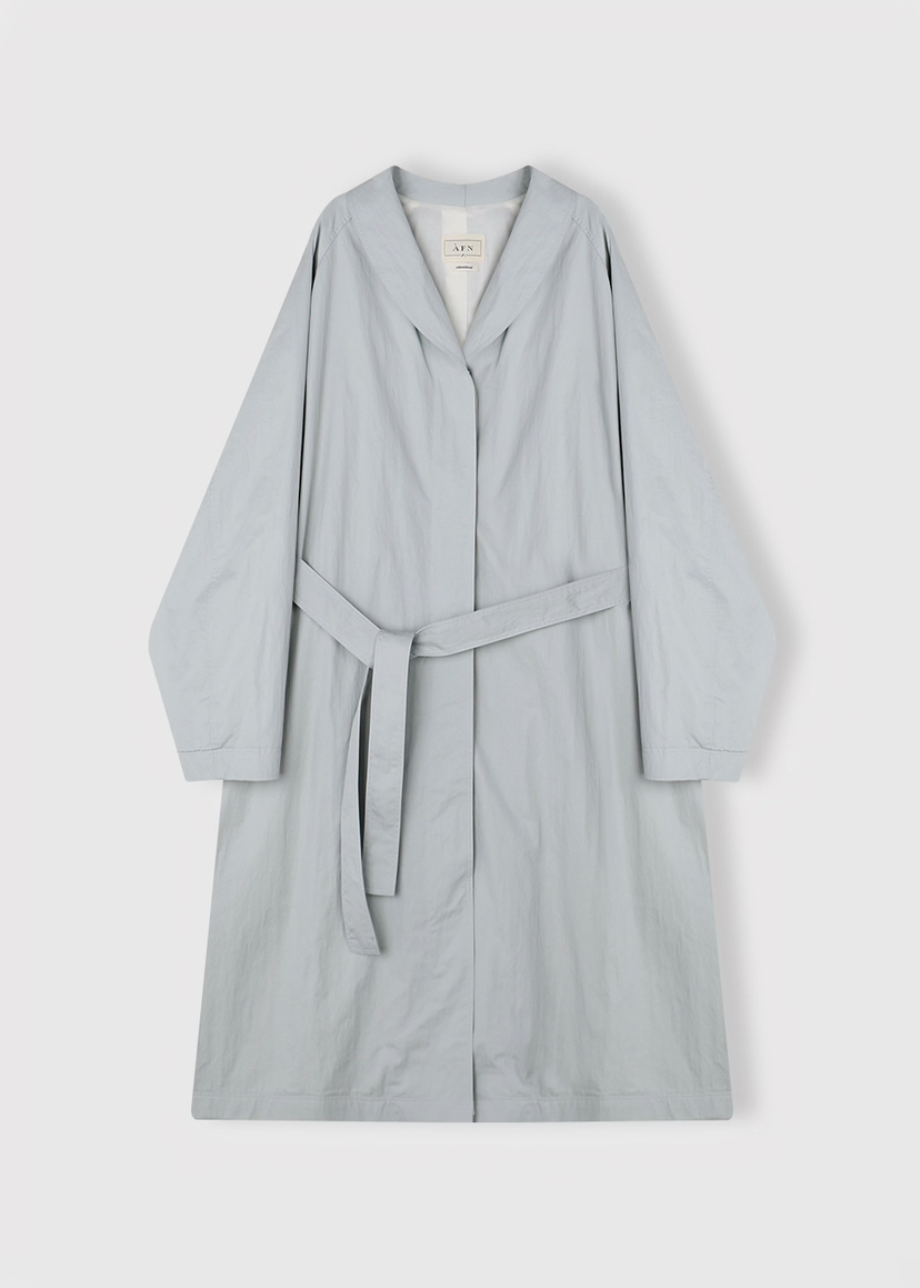 A Flan東大門直郵女士新品時尚推薦熱賣真品長款風衣含腰繩AFN/FLAN EDITION長款風衣圖色2