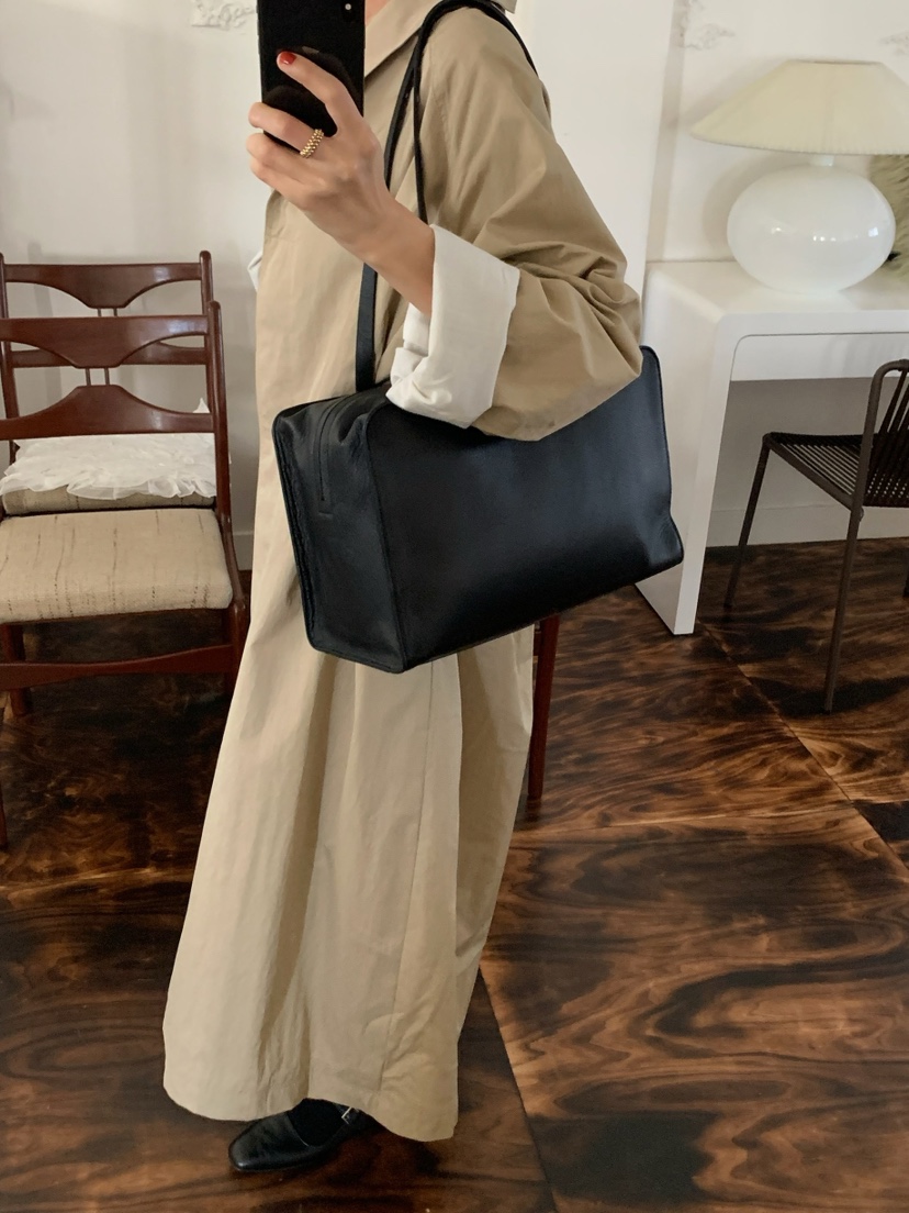 A Flan東大門代購女士新品休閑職業推薦時尚單肩斜跨包牛皮AFN/FLAN EDITION單肩/斜跨包