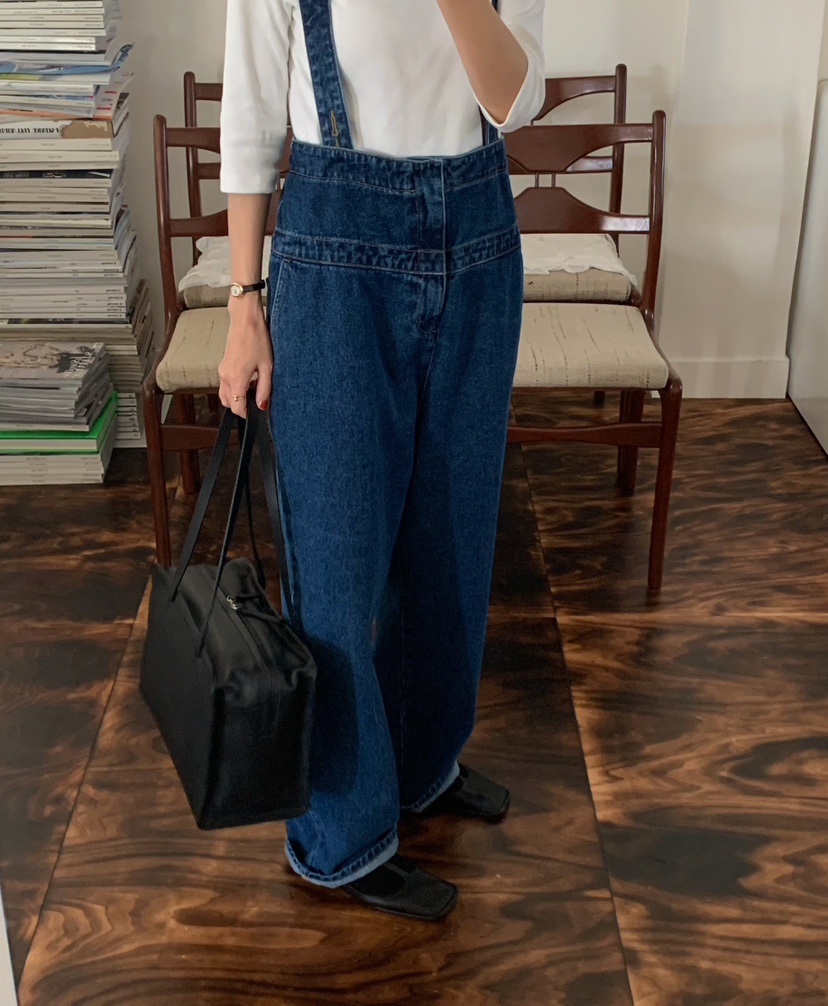 A Flan韓國代購女裝新品真品推薦職業人氣26春夏休閑背帶褲AFN/FLAN EDITION背帶褲