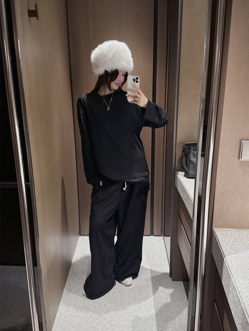 VENDER韓國代購女士新款時尚推薦熱賣真品人氣休閑褲抓絨VENDER休閑褲