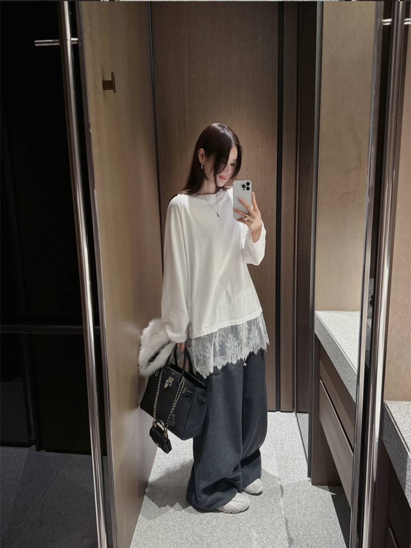 VENDER韓國代購女士新款時尚推薦熱賣真品人氣休閑褲抓絨VENDER休閑褲