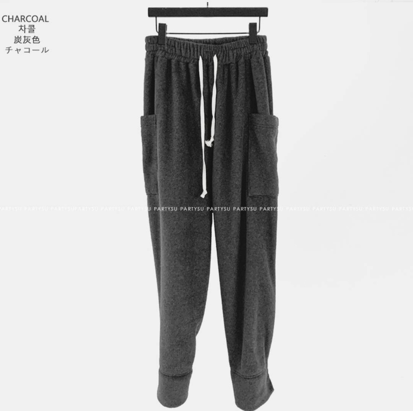 VENDER韓國代購女士新款時尚推薦熱賣真品人氣休閑褲抓絨VENDER休閑褲圖色2