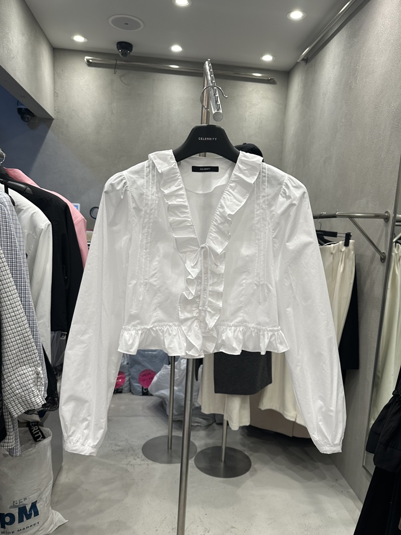 CELEBRITY-A韓國代購女裝新款休閑26春夏人氣襯衫蕾絲衫CELEBRITY-A襯衫/蕾絲衫圖色2