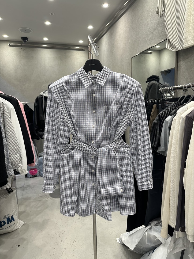 CELEBRITY-A韓國直郵女士新款真品職業熱賣連衣裙含腰繩CELEBRITY-A連衣裙圖色2