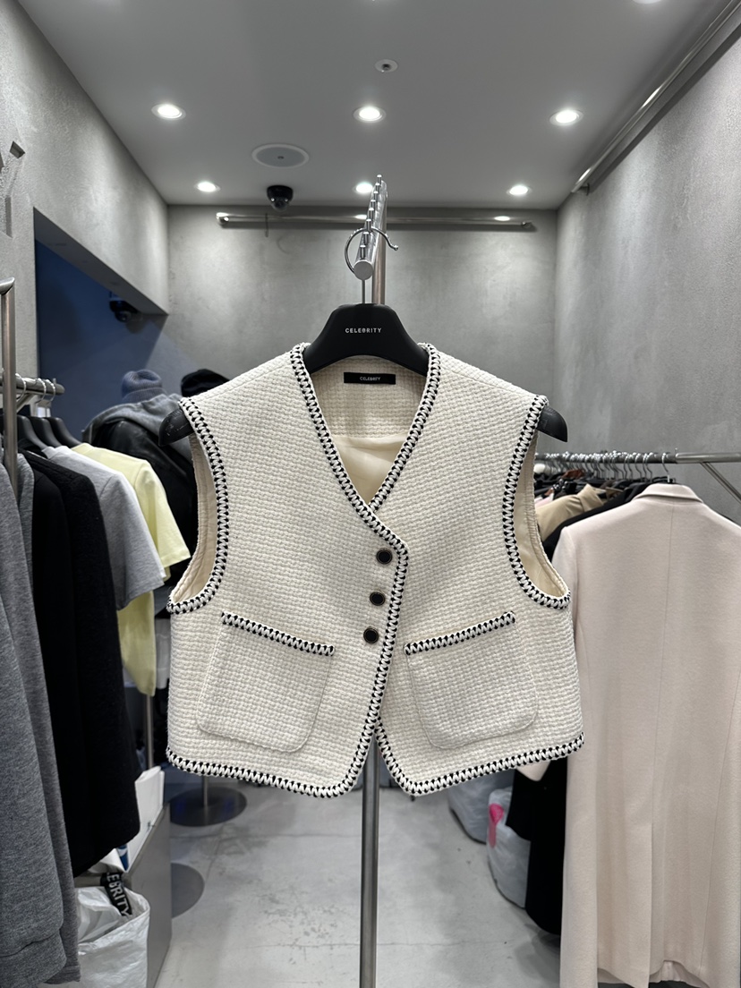 CELEBRITY-A東大門代購女士新品職業時尚人氣熱賣休閑馬甲CELEBRITY-A馬甲圖色1