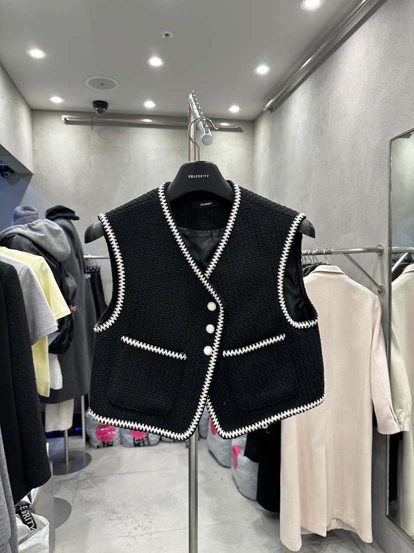 CELEBRITY-A東大門代購女士新品職業時尚人氣熱賣休閑馬甲CELEBRITY-A馬甲圖色2