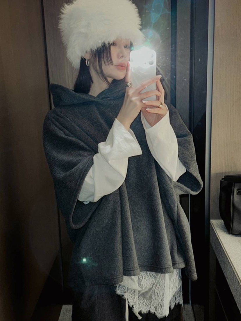 VENDER東大門直郵女裝新款職業休閑熱賣衛衣連帽衫斗篷抓絨VENDER衛衣