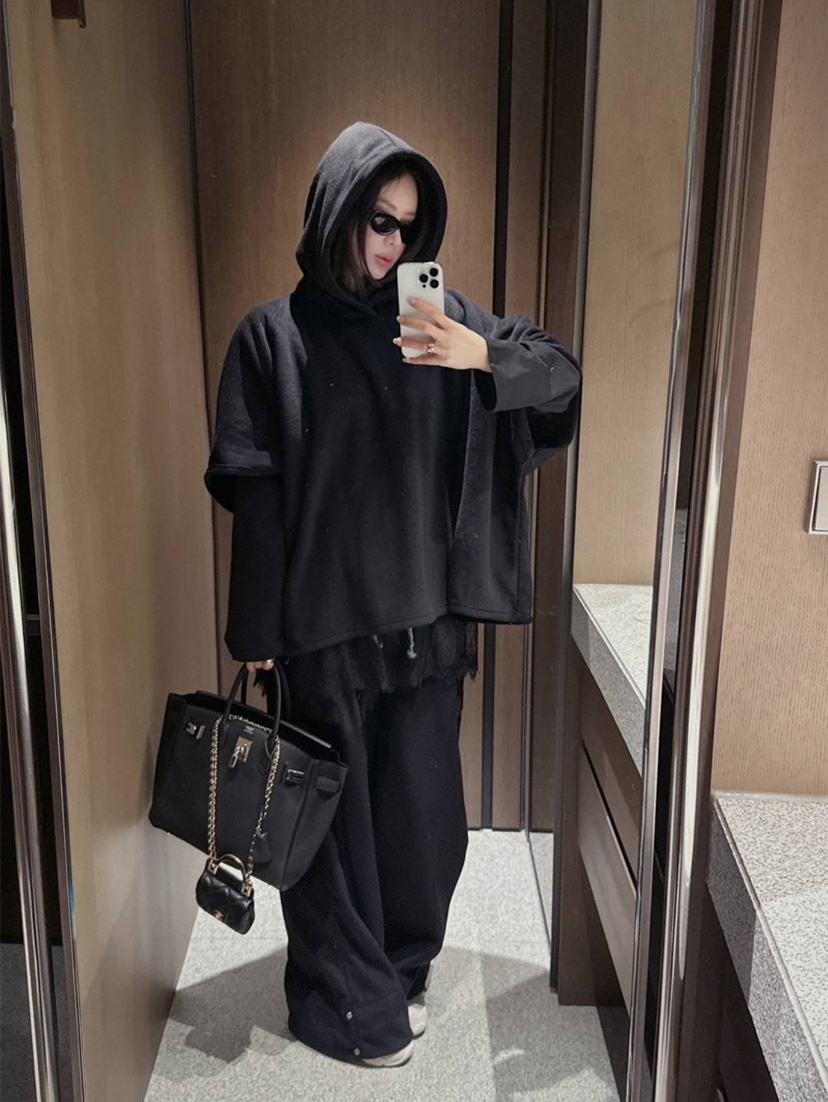 VENDER東大門直郵女裝新款職業休閑熱賣衛衣連帽衫斗篷抓絨VENDER衛衣