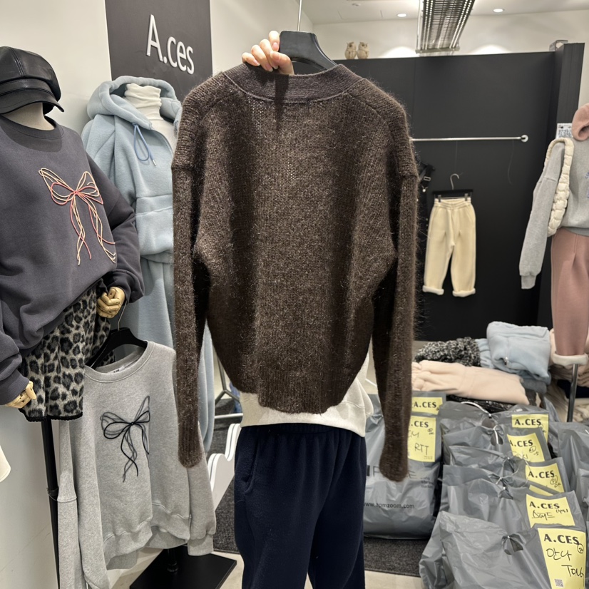 A.CES東大門直郵女裝新款人氣26春夏熱賣時尚毛衣馬海毛A.CES毛衣