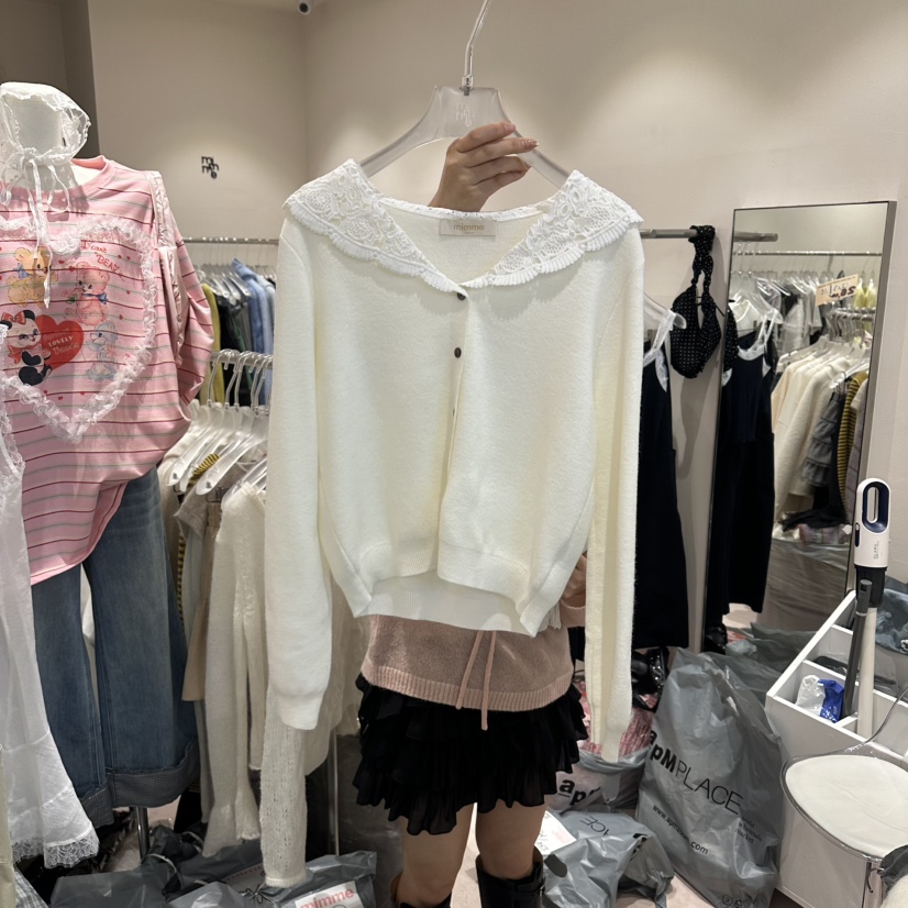 MIMME/LOOKK東大門實拍女裝新品推薦職業人氣針織衫刺繡MIMME/LOOKK針織衫圖色1