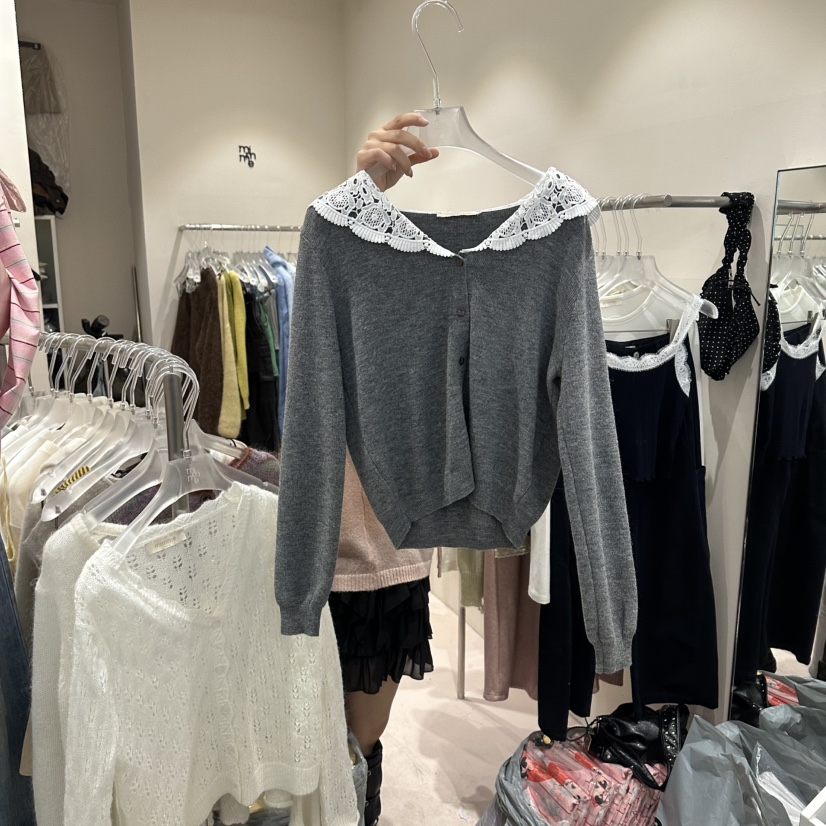 MIMME/LOOKK東大門實拍女裝新品推薦職業人氣針織衫刺繡MIMME/LOOKK針織衫圖色2