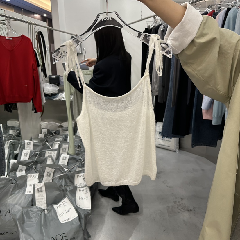 PAVEL東大門直郵女士新品時尚人氣熱賣推薦吊帶背心馬海毛PAVEL吊帶/背心圖色1