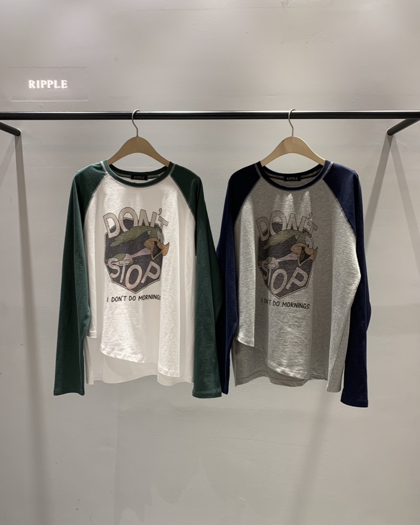 RIPPLE-P東大門代購女士新款推薦真品休閑時尚26春夏長袖T恤RIPPLE-P長袖T恤