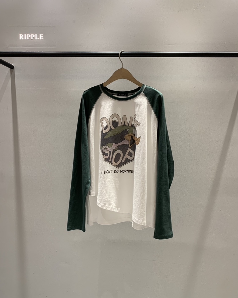 RIPPLE-P東大門代購女士新款推薦真品休閑時尚26春夏長袖T恤RIPPLE-P長袖T恤圖色1