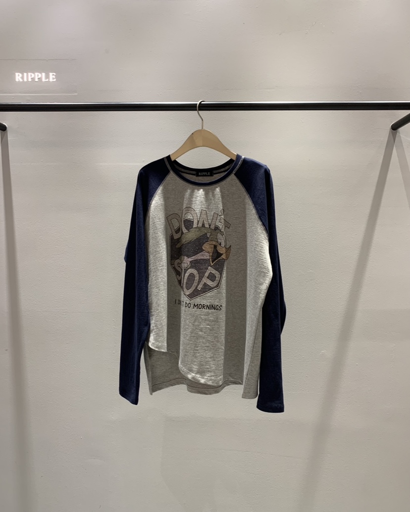 RIPPLE-P東大門代購女士新款推薦真品休閑時尚26春夏長袖T恤RIPPLE-P長袖T恤圖色2