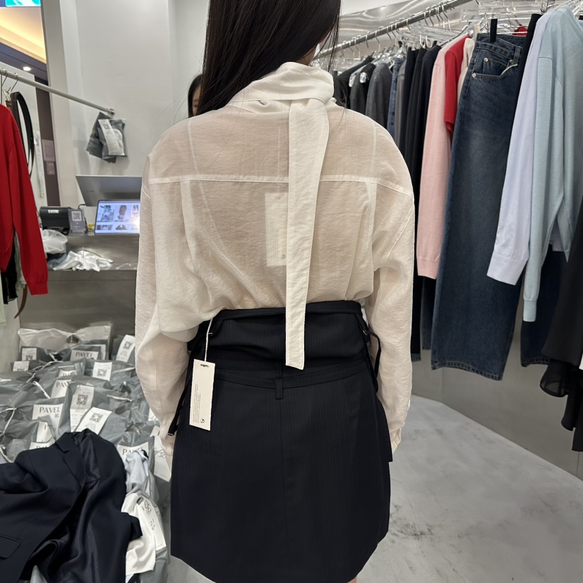 PAVEL韓國直郵女士新款熱賣26春夏休閑職業真品襯衫蕾絲衫PAVEL襯衫/蕾絲衫