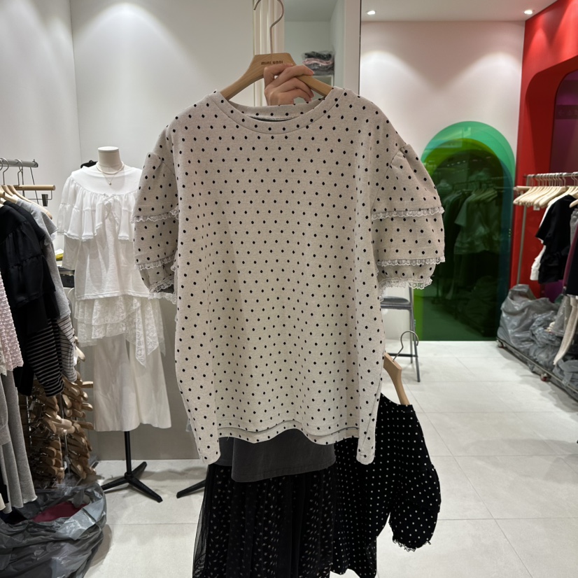 MINI UNNI韓國代購女裝新款人氣26春夏熱賣真品職業休閑T恤MINI UNNIT恤圖色1