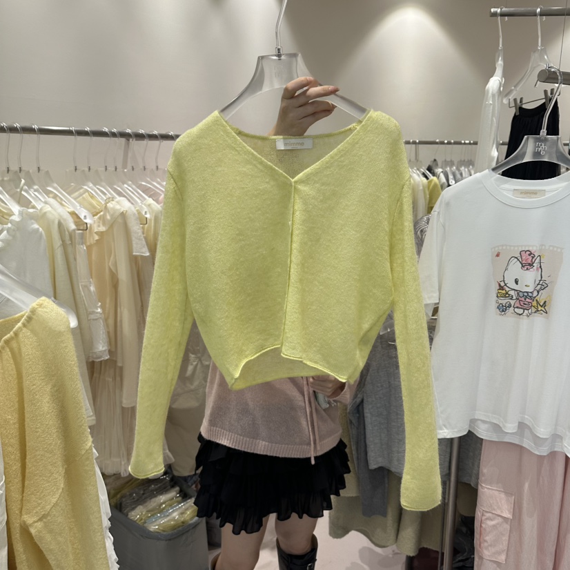 MIMME/LOOKK東大門代購女士新款人氣針織衫羊毛開衫紐扣MIMME/LOOKK針織衫圖色3