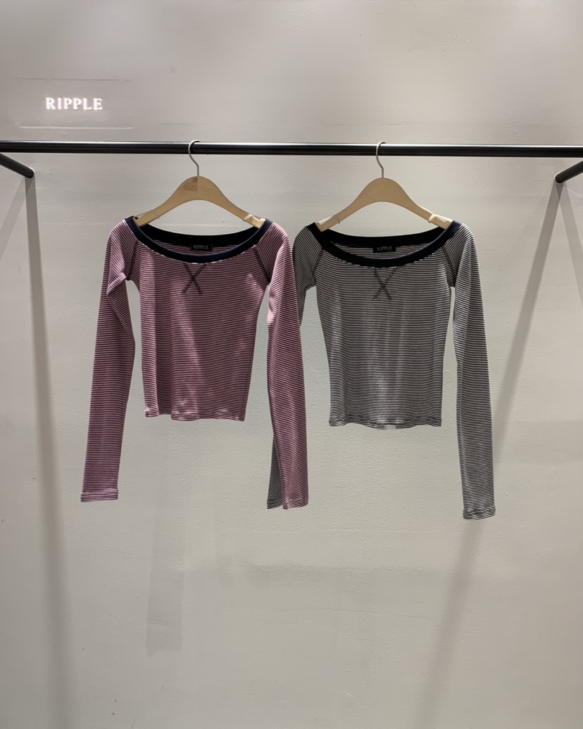 RIPPLE-P韓國代購女裝新品推薦熱賣職業真品休閑長袖T恤RIPPLE-P長袖T恤